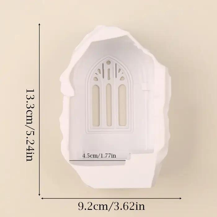Support de bougie mural en forme d'arche de fenêtre de style gothique transfrontalier pour décoration murale sombre et présentation de bougies