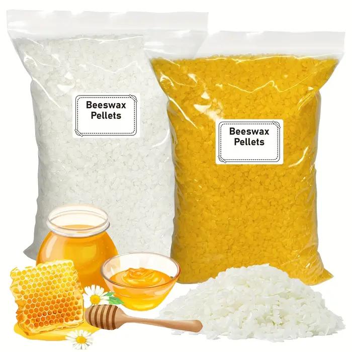 Cire d'abeille 1000g/500g/200g pour la fabrication de bougies faites à la main