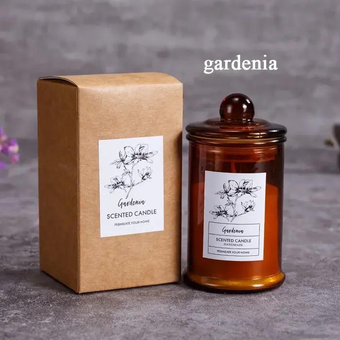 Pot en verre Vintage, bougie parfumée