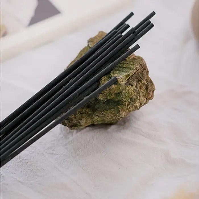 50pcs 5/4/3mm 40/35/30/25/23/19cm bâtons de rotin noir diffuseur de roseaux bâtons de remplacement b