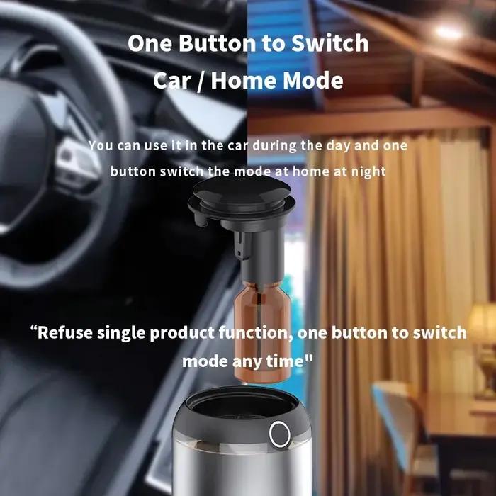 Diffuseur d'arôme de voiture technologie ultrasons rechargeable par USB pour ambiance relaxante et désodorisant intelligentUsageIdOccasionsSpéciales