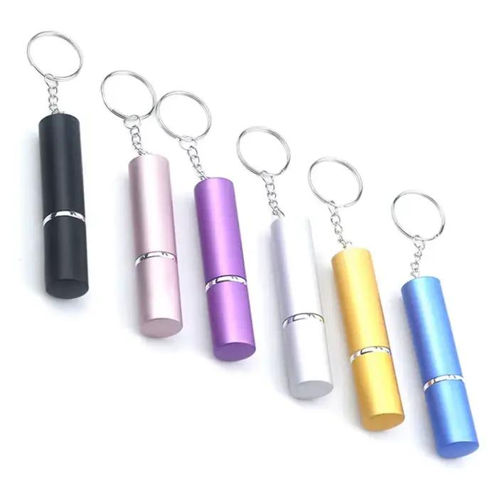 JOSpray-Porte-clés de bouteille d'échantillon de parfum, clé en métal, porte-clés intérieur de voiture, mini distributeur de parfum portable, cadeau, 5ml